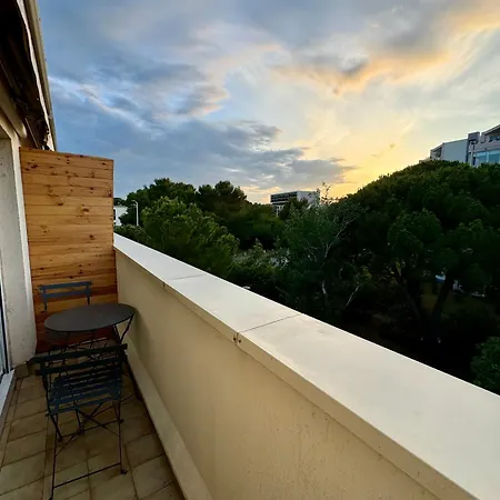アパート 50m2, Ovalie, Clim-balcon-netflix モンペリエ