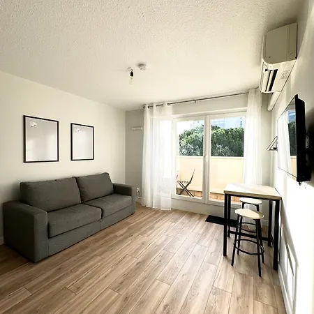 50m2, Ovalie, Clim-balcon-netflix アパート モンペリエ