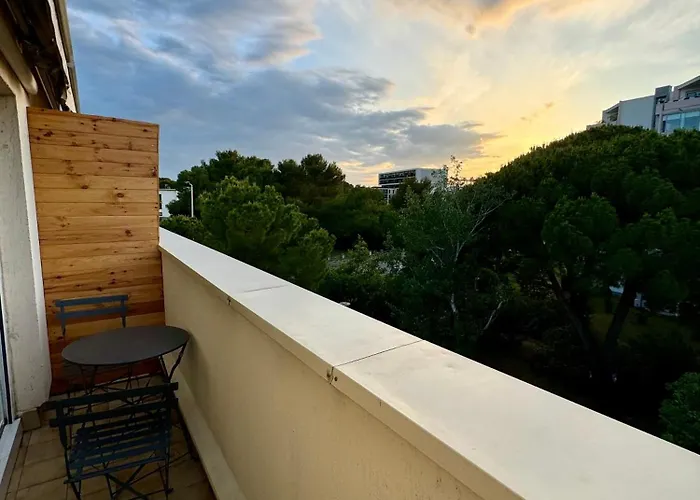 شقة 50m2, Ovalie, Clim-balcon-netflix مونبيلييه